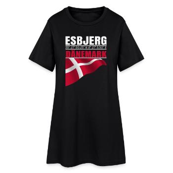 Esbjerg - Robe T-shirt Femme - noir - Devant