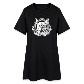 Blason du Bouledogue Royal - Robe T-shirt Femme - noir - Devant