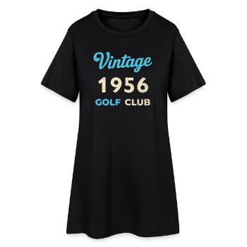 Cadeau rétro de l’année de naissance du club de golf vintage 1956 - Robe T-shirt Femme - noir - Devant