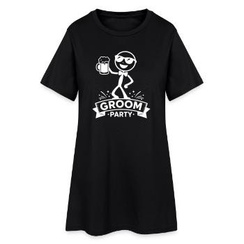 L’équipe Groom Bräutigam - Robe T-shirt Femme - noir - Devant