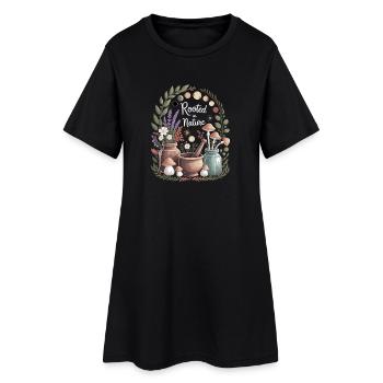 Enracinées dans la nature Sorcières de la forêt Magie de la nature - Robe T-shirt Femme - noir - Devant