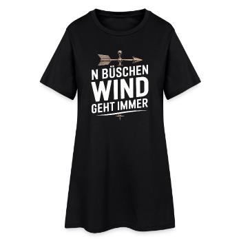 Le vent des buissons de N dit toujours pour les marins - Robe T-shirt Femme - noir - Devant
