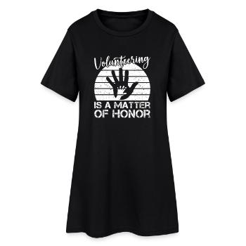 Social Worker Quote Is A Matter Of Honor Social - Frauen T-Shirt-Kleid - Schwarz - Vorne