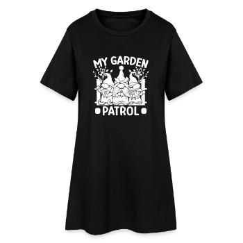 Hommes costumés de gnome Mon gnome de patrouille de jardin - Robe T-shirt Femme - noir - Devant