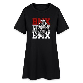 Conception des actions de saut BMX Rider - Robe T-shirt Femme - noir - Devant