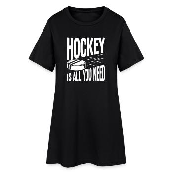 Hockey is all you need - Women’s T-Shirt Dress - black - Front