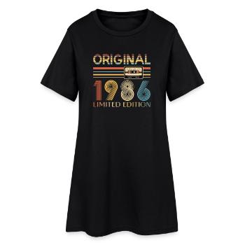 40e anniversaire 40e anniversaire Original 1986 - Robe T-shirt Femme - noir - Devant