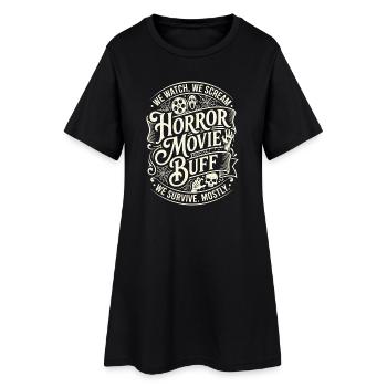 Cercle de fans de films d’horreur - Robe T-shirt Femme - noir - Devant