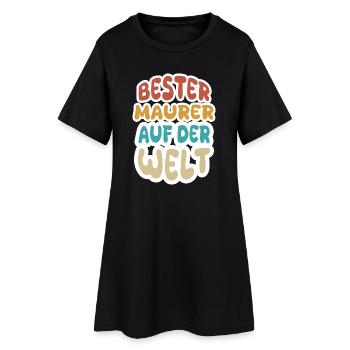 Appointment as a bricklayer - Women’s T-Shirt Dress - black - Front
