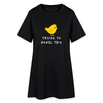 Essayer de faire entendre ce drôle de dicton en dialecte - Robe T-shirt Femme - noir - Devant