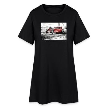 Excalibur - Women’s T-Shirt Dress - black - Front