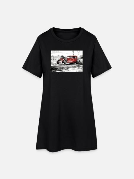 Excalibur - Robe T-shirt Femme - noir