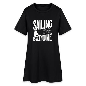 Sailing: Everything you need - Women’s T-Shirt Dress - black - Front