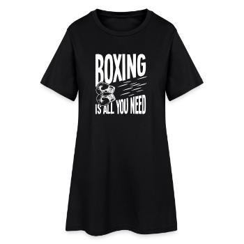 La boxe, c’est tout ce dont tu as besoin - Robe T-shirt Femme - noir - Devant