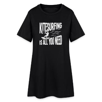 Le kitesurf est tout ce dont tu as besoin - Robe T-shirt Femme - noir - Devant