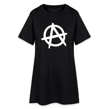 The Couching Dad "Anarchy" - Women’s T-Shirt Dress - black - Front