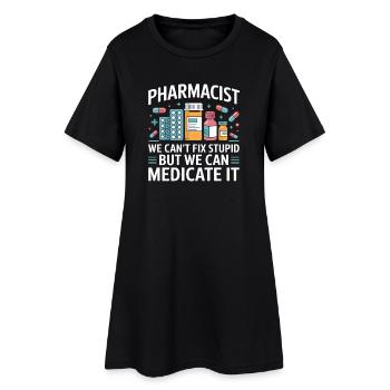 Pharmacist saying: Medicate It - Women’s T-Shirt Dress - black - Front