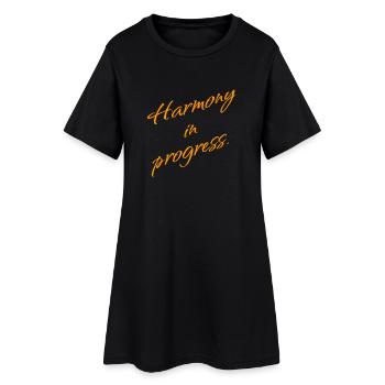 Harmony in Progress – Balance & Mindset - Women’s T-Shirt Dress - black - Front