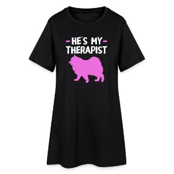 Thérapeute en thérapie canine Éducateur canin - Robe T-shirt Femme - noir - Devant