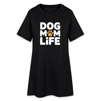 Vie de maman de chien – Dog Love Saying avec Paw - Robe T-shirt Femme - noir - Devant