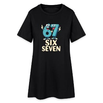 US Flag 67 Memes Six Seven - Robe T-shirt Femme - noir - Devant
