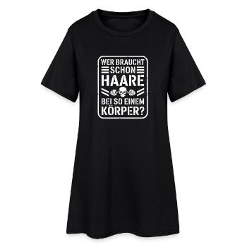Chauve qui a besoin de cheveux Chauve Chauve - Robe T-shirt Femme - noir - Devant