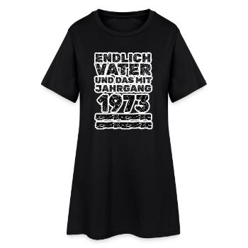 1973 - Women’s T-Shirt Dress - black - Front