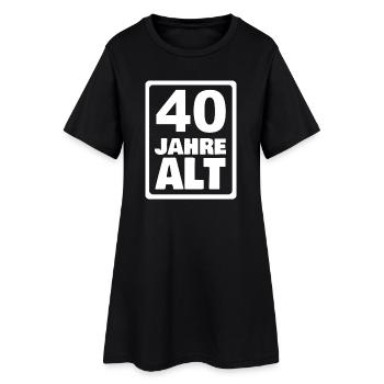 40 - Robe T-shirt Femme - noir - Devant