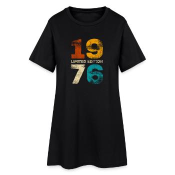 Édition limitée cadeau rétro d’anniversaire 1976 - Robe T-shirt Femme - noir - Devant