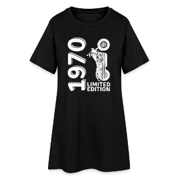 1970 Limited Edition Biker Vintage - Robe T-shirt Femme - noir - Devant