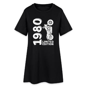 1980 Limited Edition Biker Vintage - Robe T-shirt Femme - noir - Devant