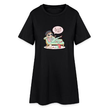 Je Suis Capricieuse Et Alors - Robe T-shirt Femme - noir - Devant