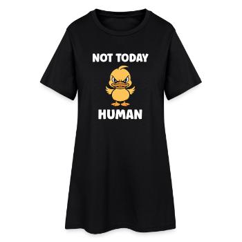 Rebel Duck Not Human Today - Women’s T-Shirt Dress - black - Front