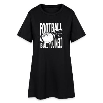 Football is all you need - Women’s T-Shirt Dress - black - Front