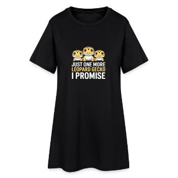 Prometteur du trio de gecko léopard - Robe T-shirt Femme - noir - Devant