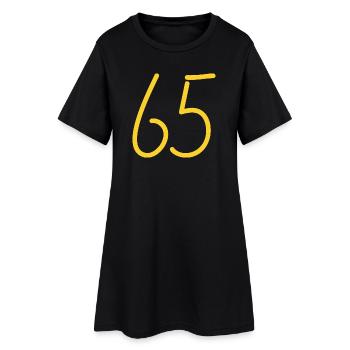 65 - Robe T-shirt Femme - noir - Devant