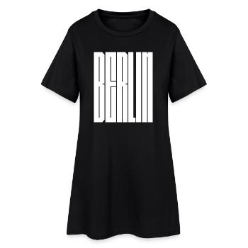Design typographique de la ville de Berlin - Robe T-shirt Femme - noir - Devant
