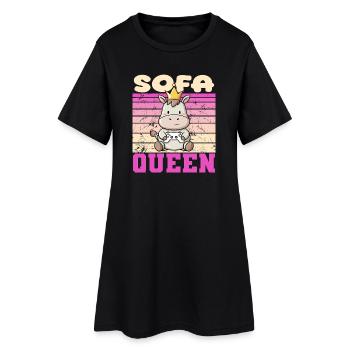 Contrôleur Gamer Animal - Robe T-shirt Femme - noir - Devant