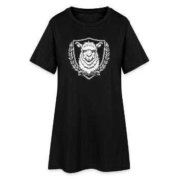 Heraldry Alpaca Coat of Arms - Women’s T-Shirt Dress - black - Front