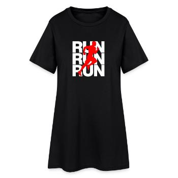 JOGG, PUISSANCE DE COURSE ! SPORT, COURSE, COURS JUSTE - Robe T-shirt Femme - noir - Devant