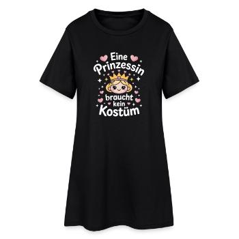 La princesse n’a pas besoin d’un carnaval costumé - Robe T-shirt Femme - noir - Devant
