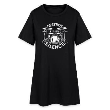Destroy Silence Drummer - Robe T-shirt Femme - noir - Devant