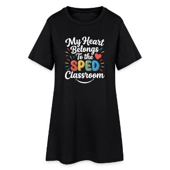 Éducation inclusive pour enseignants spécialisés en éducation spécialisée - Robe T-shirt Femme - noir - Devant