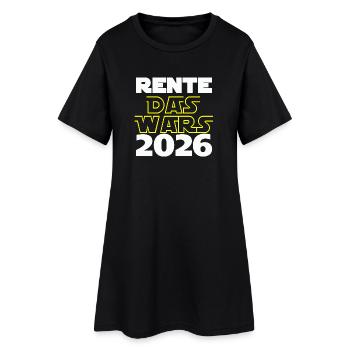 Pension 2026, c’est tout - Robe T-shirt Femme - noir - Devant