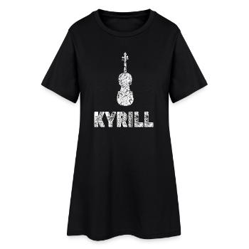 Geschenk für Kyrill - Frauen T-Shirt-Kleid - Schwarz - Vorne