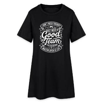 Bonne équipe : Amour multijoueur - Robe T-shirt Femme - noir - Devant