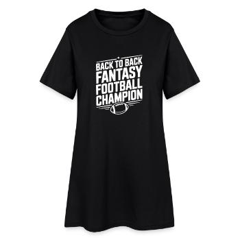 Champion de Fantasy Football consécutif - Robe T-shirt Femme - noir - Devant