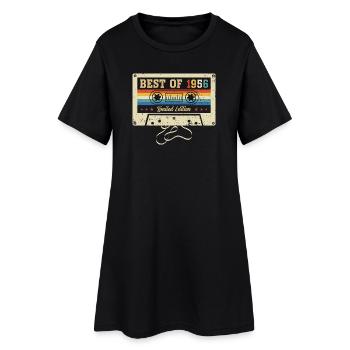 Meilleur anniversaire de 1956 70e anniversaire - Robe T-shirt Femme - noir - Devant