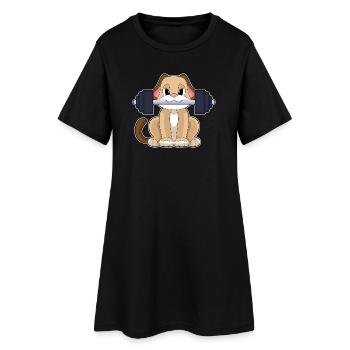 Bodybuilder canin Bodybuilder Barbell Bodybuilding - Robe T-shirt Femme - noir - Devant