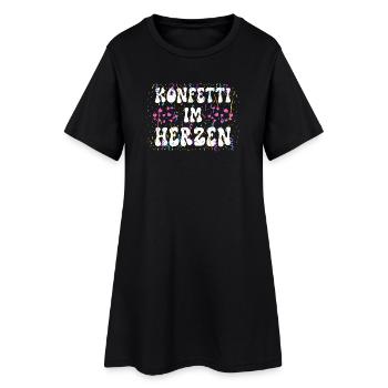 Confetti in the Heart – Carnival Carnival Heart - Robe T-shirt Femme - noir - Devant